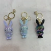 Creative and exquisite keychain cartoon key accessory for the Year of the Rabbit, three-dimensional rabbit acrylic pendant Specification image